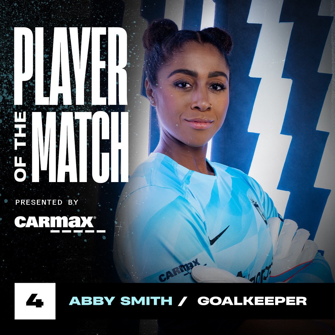 GothamFC's tweet photo. She was everywhere, stopped everything. 🧤 Our Player of the Match, pres. by @CarMax: @abbyys44! https://t.co/tFngr8VkAx