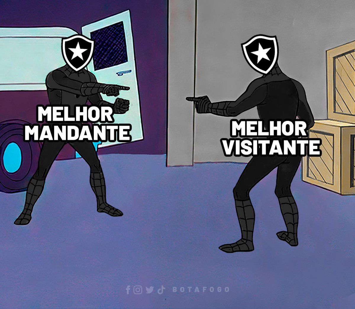 Botafogo's tweet image. Ué, quem venceu o duelo de hoje ein? 🤷‍♂️🤣🔥