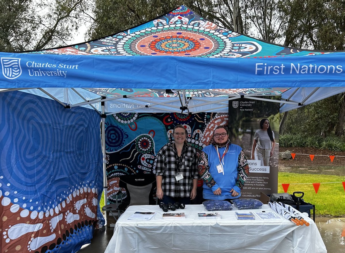 It was great to celebrate #NAIDOC2023 with our @CharlesSturtUni colleagues from Ngunggilanha. Great turnout from the community and a celebration #ForOurElders. #LiveStudyWorkRural