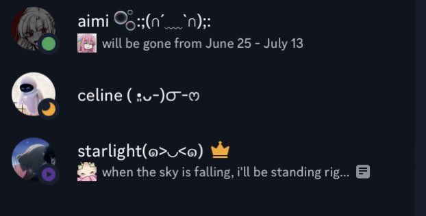 aiminiku's tweet image. Hehe cute name emojis (о´∀`о)