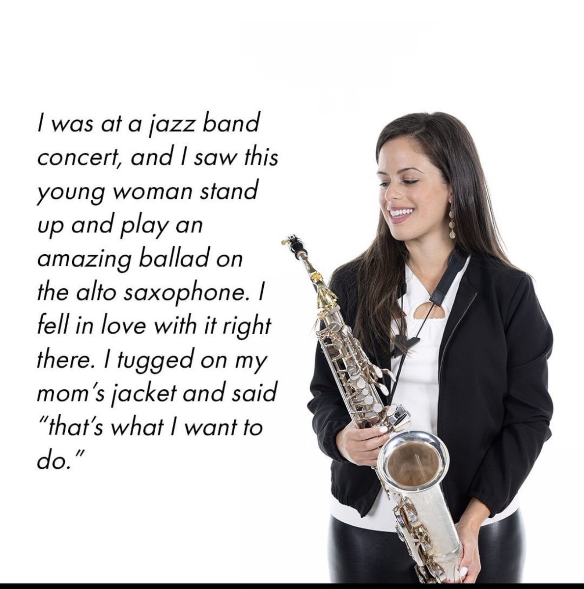 Musician_Life9's tweet photo. It’s funny we all have the same story. I was 6 years old at church and a guy came to play saxophone (who that next year would become my teacher for 8 years) and I literally told my dad “I wanna play saxophone like him”. Saxophonists all began the same!! ❤️🎷 https://t.co/R3udwjgABc