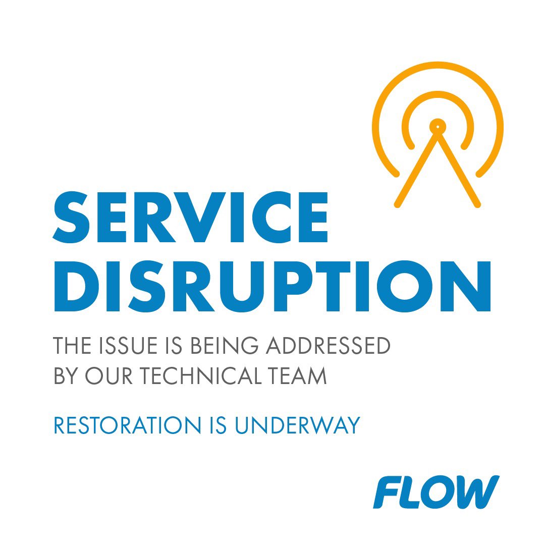 FLOW Jamaica on Twitter "We are on it! We are aware that some customers are experiencing issues