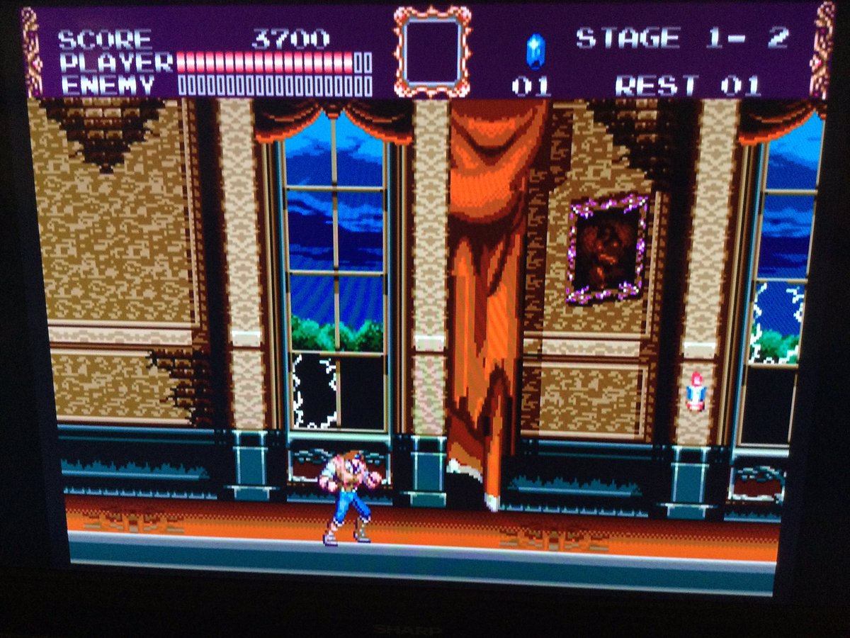 gordoslair's tweet photo. Picked up a $5 reproduction cart of Castlevania Bloodlines (1994) at a flea market. Never played it. Great music, fun game play. #Sega #16bitgaming #SegaGenesis https://t.co/My84ckxtEJ