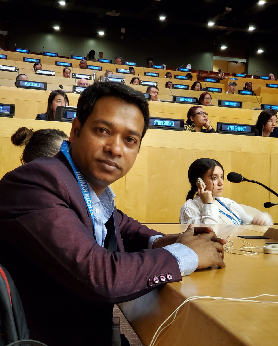 AwalCho's tweet photo. Human Rights Youth Summit at the United Nations headquarters in New York. https://t.co/9trkdfLB2e