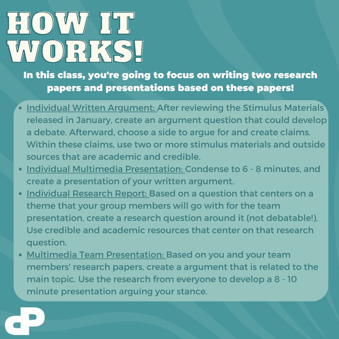 RoundPier's tweet photo. For those of you taking AP Seminar next year  . . .

#highschoolers #aptesting #study #apseminar https://t.co/a0dVmd20u6