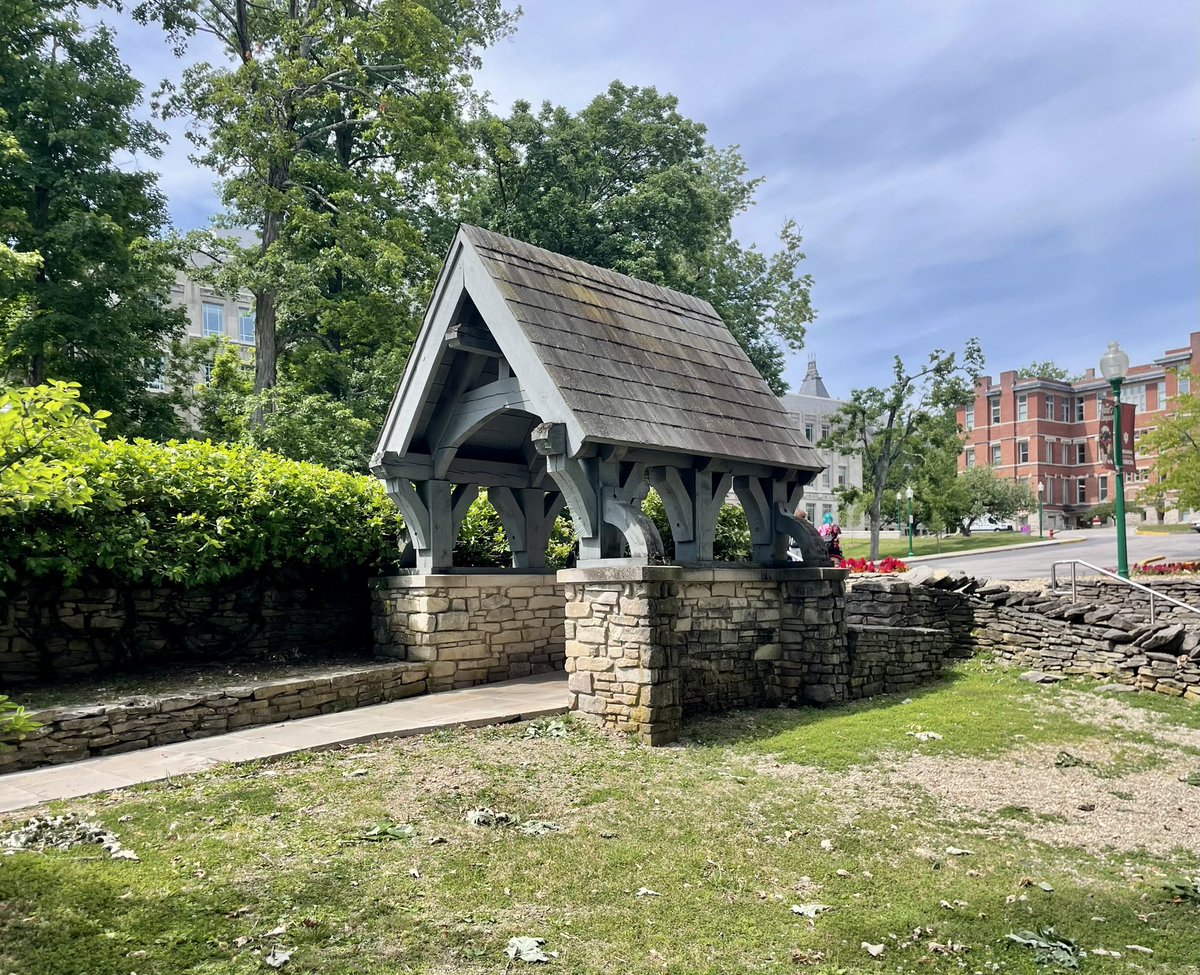 Cool thing at Indiana University is there’s a little cemetery in the middle of the campus.