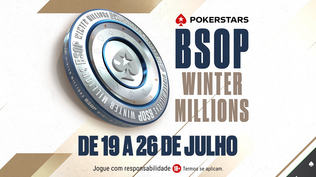 PokerStarsBR's tweet photo. 🚨 O Mega Satélite para o BSOP Winter Millions será terça às 21:00h. Quantos são os pacotes garantidos?

Resposta correta + [StarsID] + #BSOP e dispute por um dos 12 🎟️ de $11.

⏰ Até amanhã às 20:00h
Termos se aplicam: https://t.co/Ez2i4rufFs https://t.co/rHGYYEfABh
