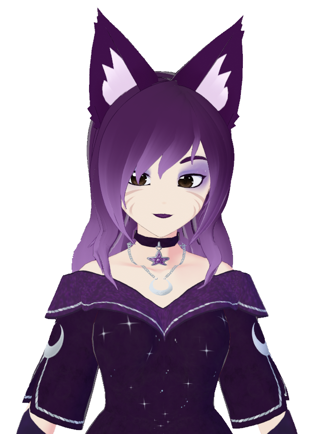 SasheraMedia's tweet photo. @Kyaree_VT 😮purple vtubers? dat like me! https://t.co/pz71GepPSp