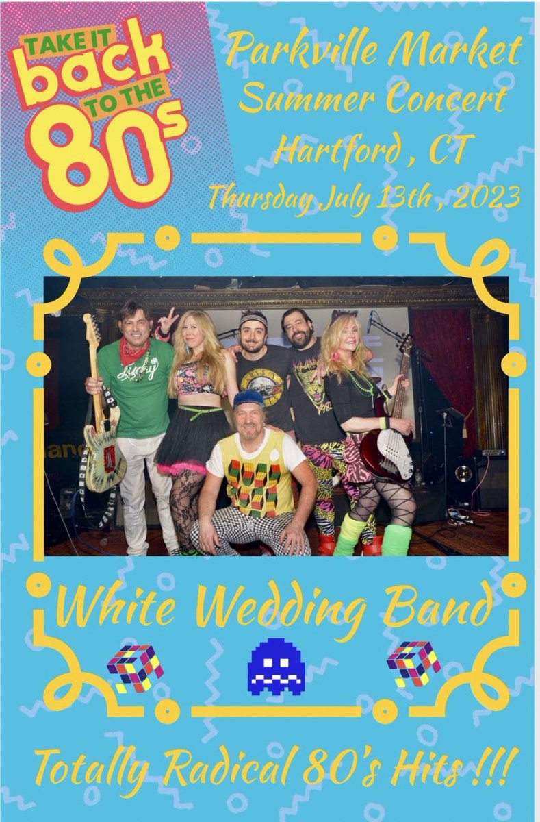 This Thursday, July 13, White Wedding 80s Tribute show is coming to Hartford, CT to Parkville Market for their Thursday Summer concert Series for 80s nite! Come in your 80s Best!! #hartfordct #ParkvilleMarket
 #80snite #80smusic