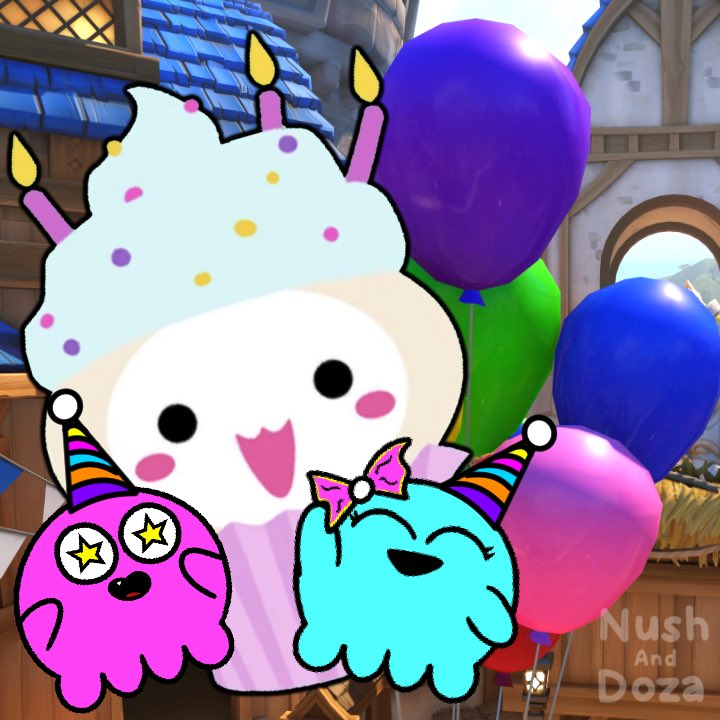 NushAndDoza's tweet photo. Thank you for all the sweet messages for Nush's birthday today! 🥹

It's been such a wonderful day, but it wouldn't be complete without gaming with our Glob Fam, so join us at 8 pm CT for a bonus stream live on YouTube! 💜

https://t.co/QNhcXoH4YF https://t.co/Q4qt0nYR79