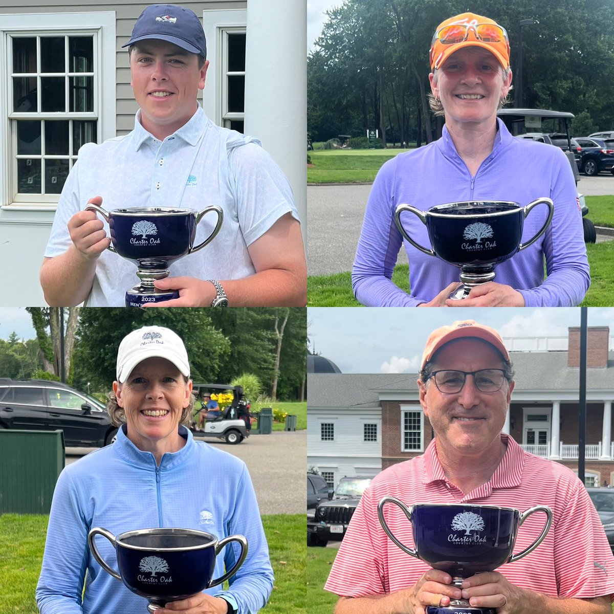 The Charter Oak Club Championship is in the record book. Congratulations to all the winners:
Men’s Gross Division: Matt Johnson
Men's Net Division: Mark Knasnow
Ladies Gross Divison: Julie Trask
Ladies Net Division: Wanda Lukehart #charteroakcc #clubchampionship