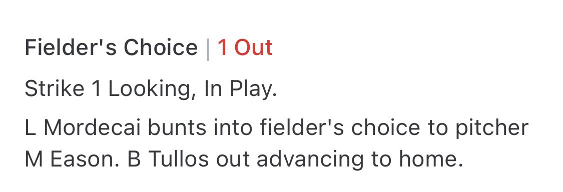 MEason2025's tweet photo. No play at first but I got the runner at third! https://t.co/Mjgw1xZn09