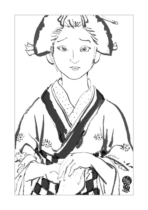 鏡で自分の顔を見る時、仕方ないと思ってあきらめてます。たまには違う顔になれたらいいんだけど。
イラストの仕事はテーマが外から与えられるので、波長を合わせようとした結果いつもとは違う絵になることもある。
今回はそんな感じです。
小説宝石で連載中の朝倉かすみさんの「けんぐゎい」です。 