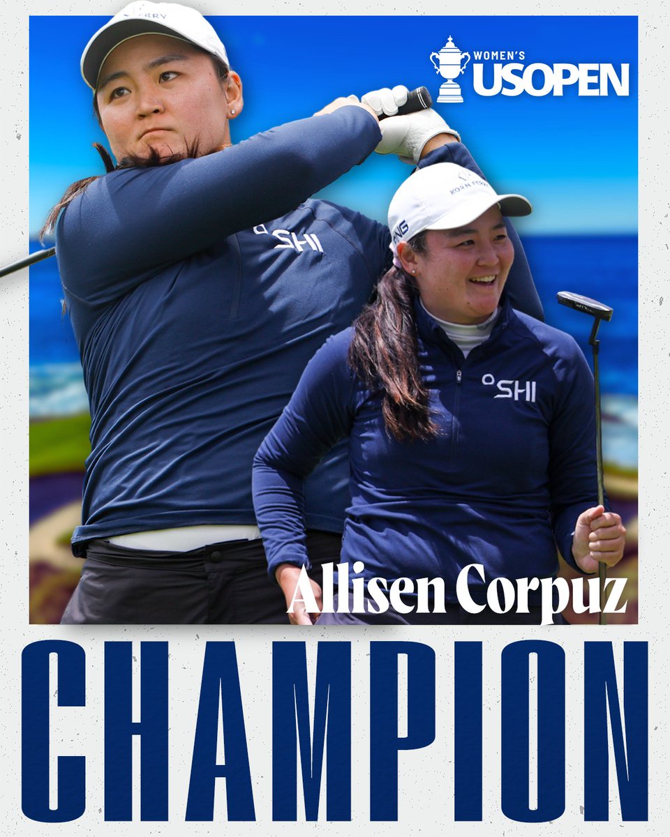 From Hawaii to the history books! 🏆 Allisen Corpuz wins the 2023 U.S. Women's Open at Pebble Beach! 🌊