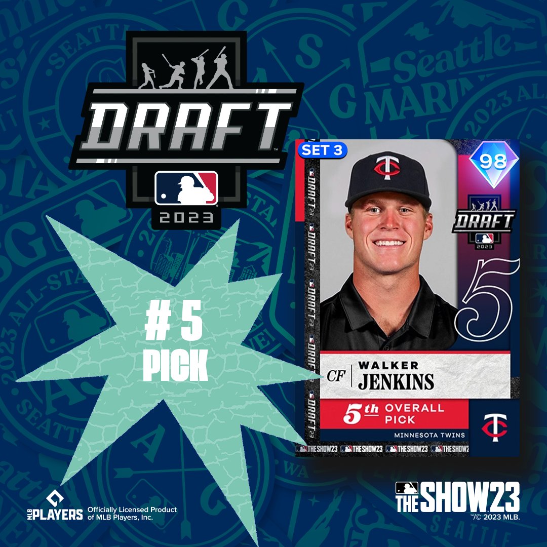 MLB The Show on X: The @Twins selected Walker Jenkins with the