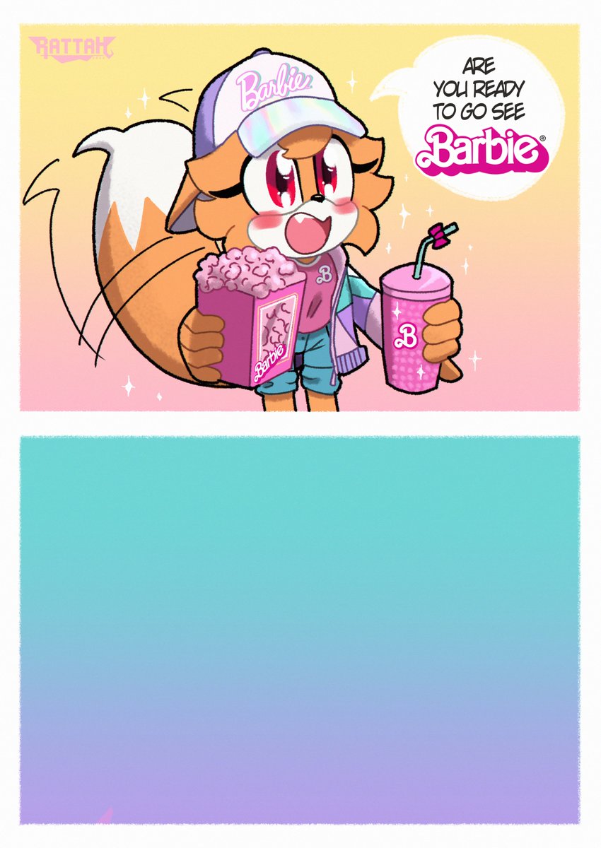 lacuevaderattah's tweet photo. OPEN COLLAB!
I've been wanting to make one of these for a while, let's give Barbie some love 💅. Rosy's excitement's through the roof, she loves Barbie, but I bet she's not the only one. If you want, you can draw your OC sharing her exciment with her!♥ https://t.co/ihd4QT2ubg