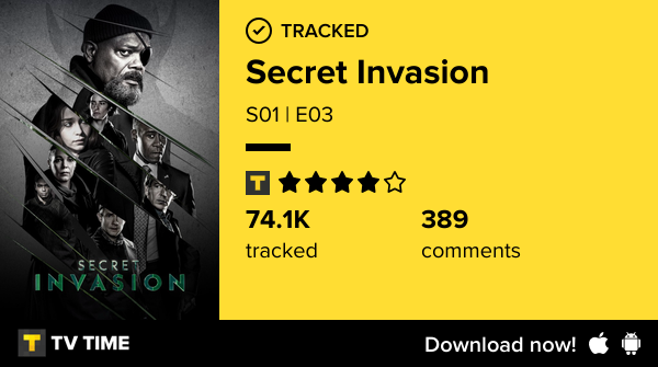 I've just watched episode S01 | E03 of Secret Invasion! tvtime.com/r/2SSOb #tvtime