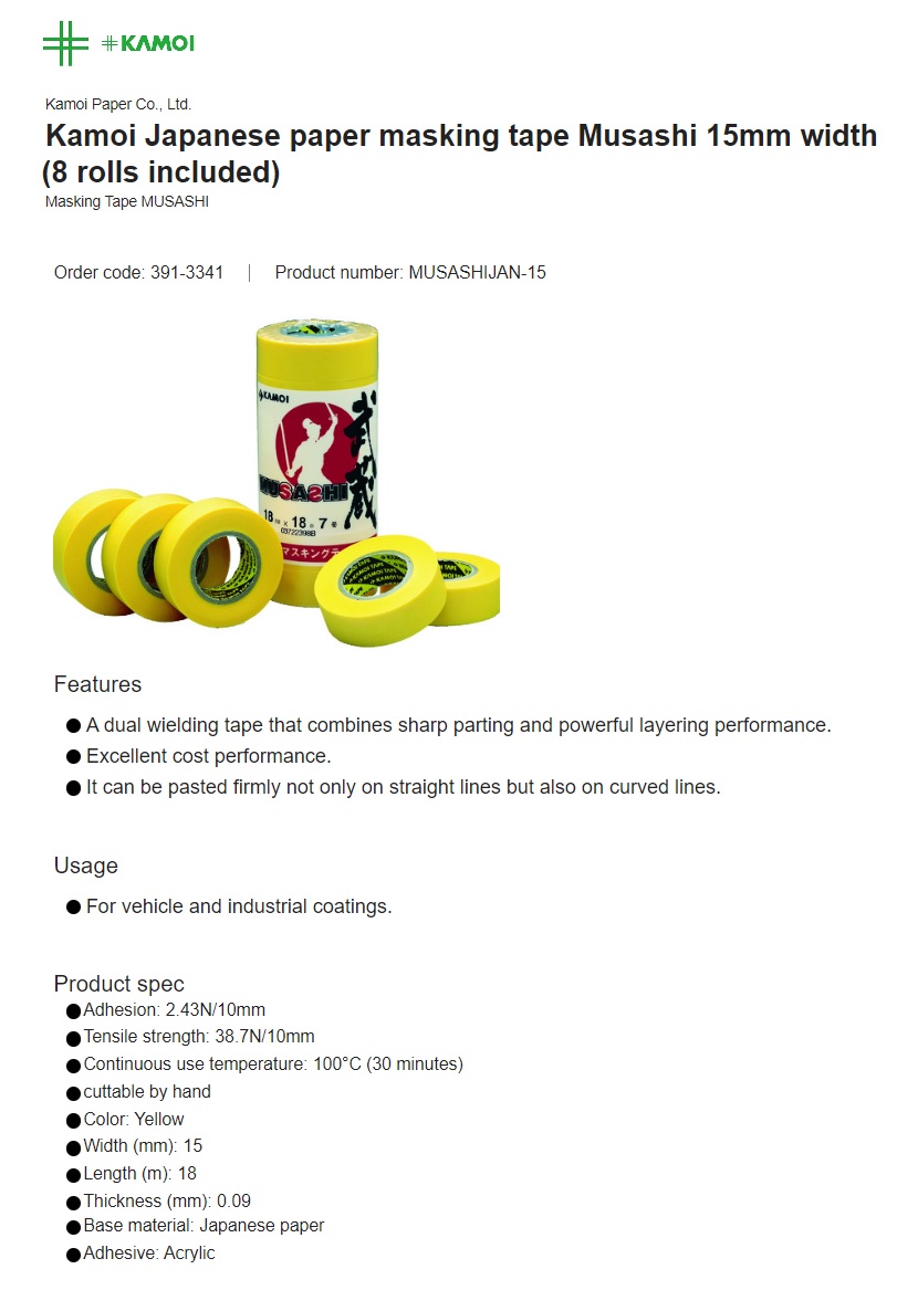 AdaraBC's tweet image. CV Adara Bintang Caraka supply KAMOI Japanese Paper Masking Tape
- Sealing Masking Tape KAMOI
- Masking Tape for Siding KAMOI
- Silicone Tape KAMOI
#KAMOI #Japanesepaper #maskingtape