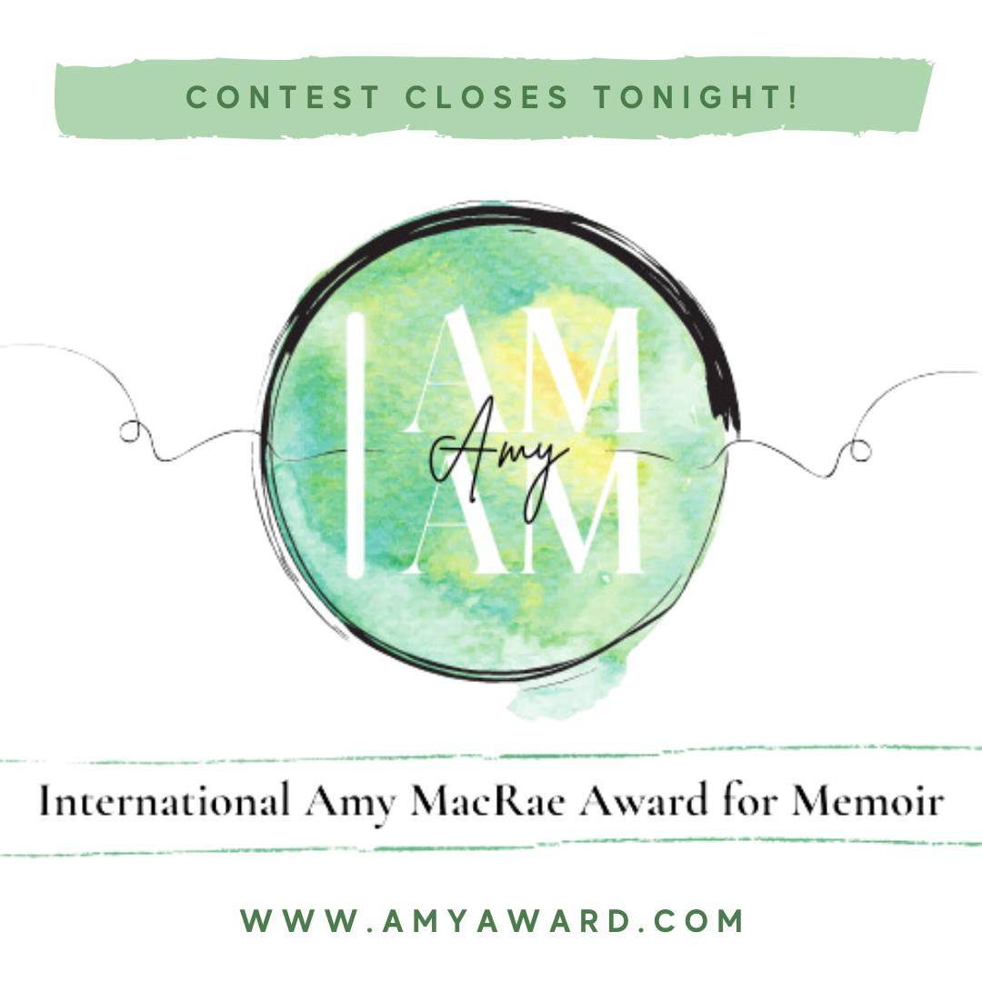 LAST CALL for the Amy Award! The submission portal closes tonight (Sunday, July 9) at midnight EST.
_______________
#amyaward #memoirwritingink #writingcontest #memoircontest