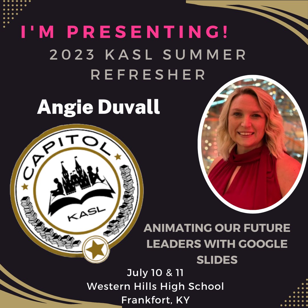 NBHS_LMC's tweet photo. Any library friends going to KASL Refresher this week? I'm presenting, swing by if you can!  #KASLSSR23 Kentucky Association of School Librarians (KASL) https://t.co/m9OauDl9hJ