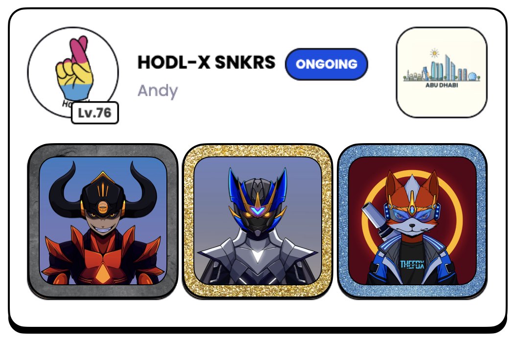 HODL-X GENESIS SNKRS SOLD OUT | 2nd SALE IS LIVE tweet media