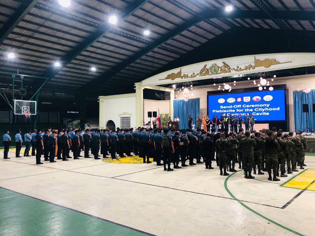 TaskUgnay's tweet photo. PLEBISITO SA BAYAN NG CARMOMA PARA SA CITYHOOD MATAGUMPAY AT MAPAYAPANG  NAILUNSAD
#JungleFighter
#2CMOBn
#TaskForceUgnay https://t.co/QztpcCF5l7