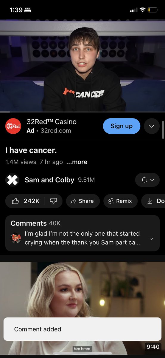 chloebilbe11_'s tweet photo. This video made me cry so much 😞😭💔@ColbyBrock @SamandColby https://t.co/0kg7QXNkTk