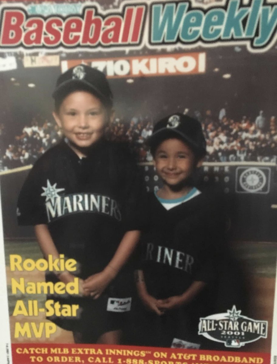 In honor of Seattle hosting #MLBAllStarWeek here’s a throwback from the last time All Star week was here! (My sister and I circa 2001 at FanFest)