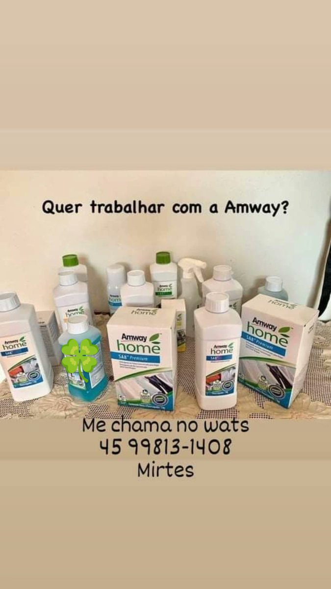 Produtos com tecnologia de ponta!!👏 
cadastre,-se👇
amway.com.br/lojavirtual/mi…