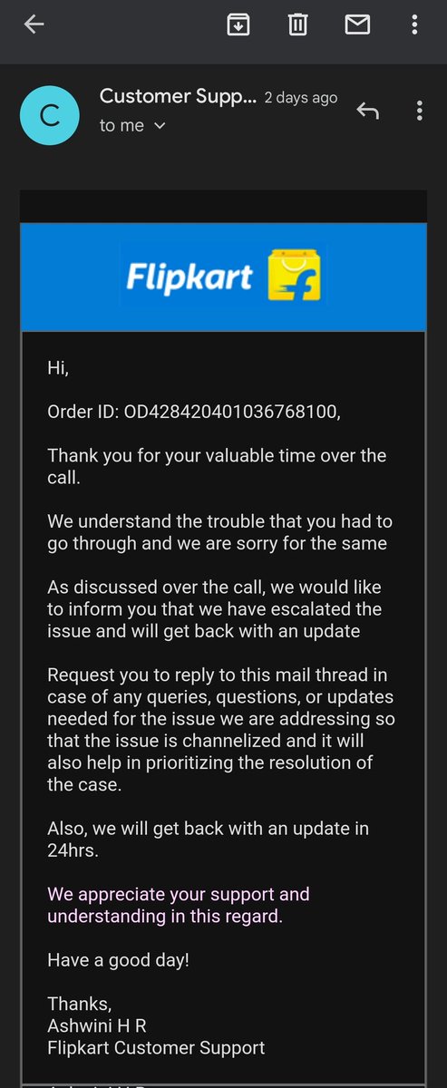 Its_Ajith92's tweet image. Is this the way you promise customer? if needed to follow no customer care mail ID is active and you block custome #NorightstoCustomer @flipkartsupport @Flipkart where is my refund details assured???