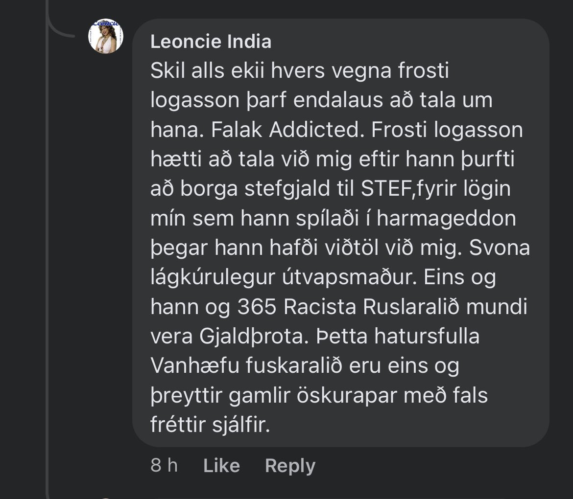 Ok sorrí en mér finnst Icy Spicy indverska prinsessan einfaldlega vera búin að negla þetta mál 100% í einu litlu reply