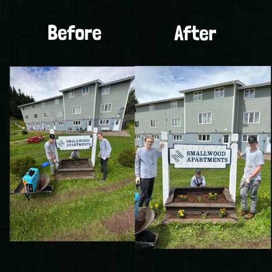 This group of youth are putting everything into their summer work!  More beautification projects complete, and lots more to come! 

<a href="/CorpsNL/">Conservation Corps Newfoundland and Labrador</a> 

#wecanmakeadifference