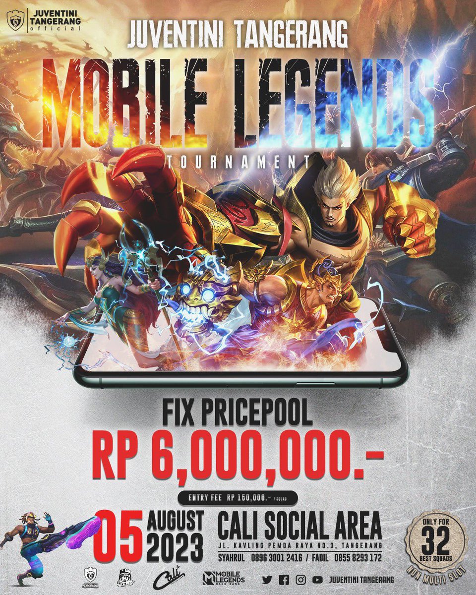 juventini_TNG's tweet photo. Mobile Legend Turnamen
#MLBB
#JuventiniTangerang https://t.co/xAjPDXkPBF