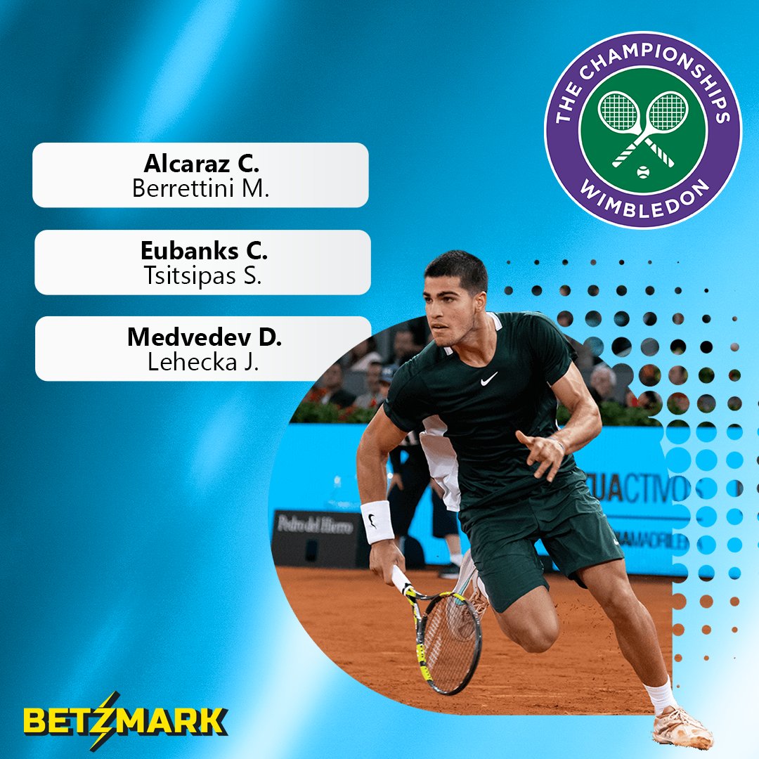 🎾 Wimbledon Tek Erkekler Son 16'da son maçlar...
#betzmark

👉 bit.ly/3l5Uj7q