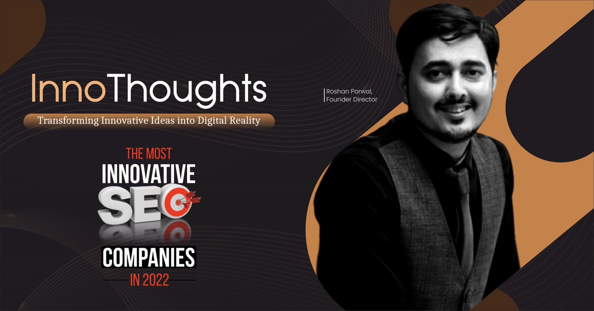 insightssuccess's tweet image. #RoshanPorwal, Founder, is a renowned leader who directs #Innothoughts by bringing #marketing and technology together. He persistently strives for growth of #SEO and other #digitalmarketing strategies of his clients.
lnkd.in/dZsQGhr3
#technology #business #businessmagazine