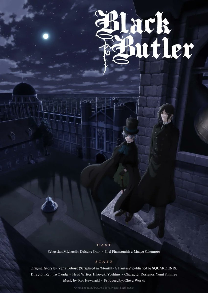 StreamingSeason's tweet photo. Black Butler anime scheduled for 2024! 

#blackbutler #黒執事 #黒執事ファンアート #Kuroshitsuji https://t.co/AXwfufgXxg