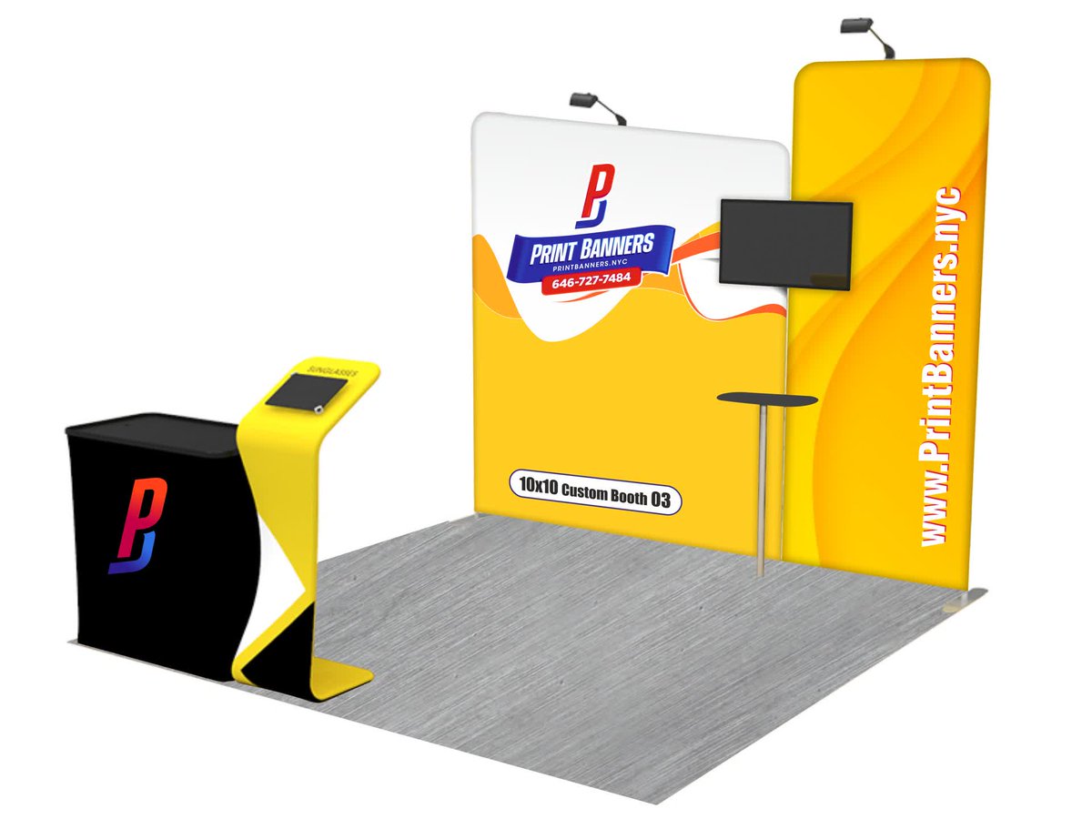 Print_Banners's tweet photo. 10x10ft Custom Booth
Are you interested in creating an exhibit booth that will be the #1 eye-catcher at your next event? Our aluminum-framed booths are manufactured to be easily transported and dismantled, offering an efficient option for advertising at any event https://t.co/XE9r69UITS