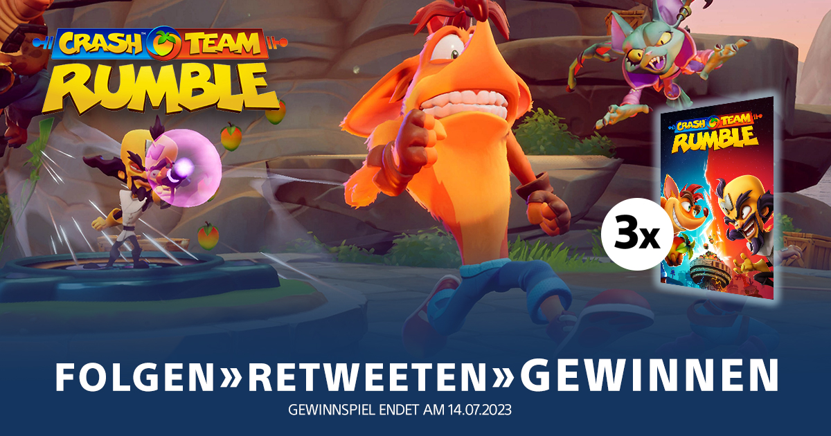 Am besten startet man in den Montag mit einem Gewinnspiel. 😉

Folgt uns, retweetet diesen Beitrag und schnappt euch mit etwas Glück einen von 3⃣ #CrashTeamRumble-Codes.

TNB: play.st/3O6WqDw