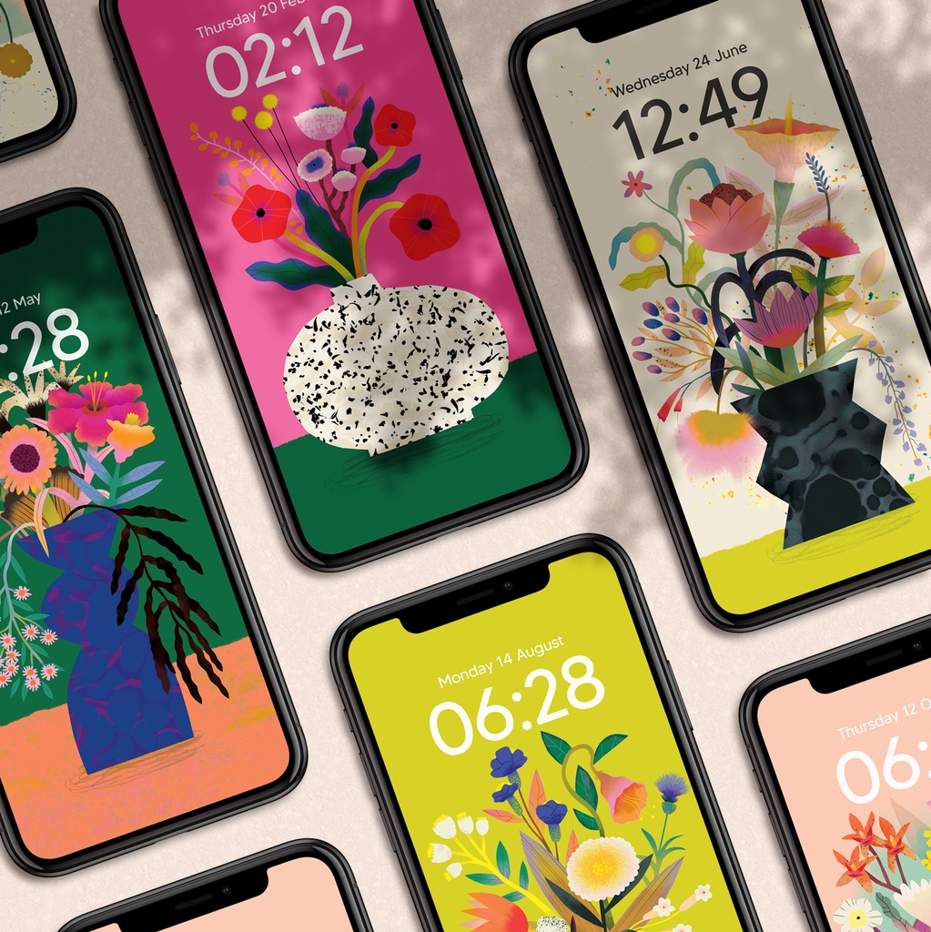 🌼📱👏 A big THANK YOU to all the fantastic people who have downloaded a mobile wallpaper. I hope they are bringing a little colour to your phones. Stay tuned for more exciting designs coming soon! 

#mobilewallpaper #phonewallpaper #iphone