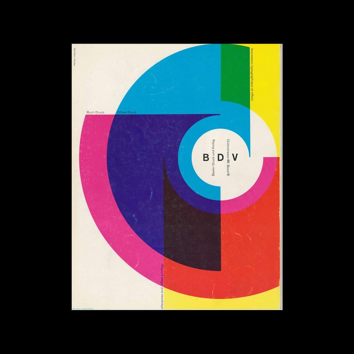 DesignReviewed's tweet photo. Basler Drunk and Verlag, Letterpress and Offset Printing, 1960. Designed by Gerstner+Kutter https://t.co/q5aftL6dNe #karlgerstner #advertising https://t.co/mo97ccdRF7