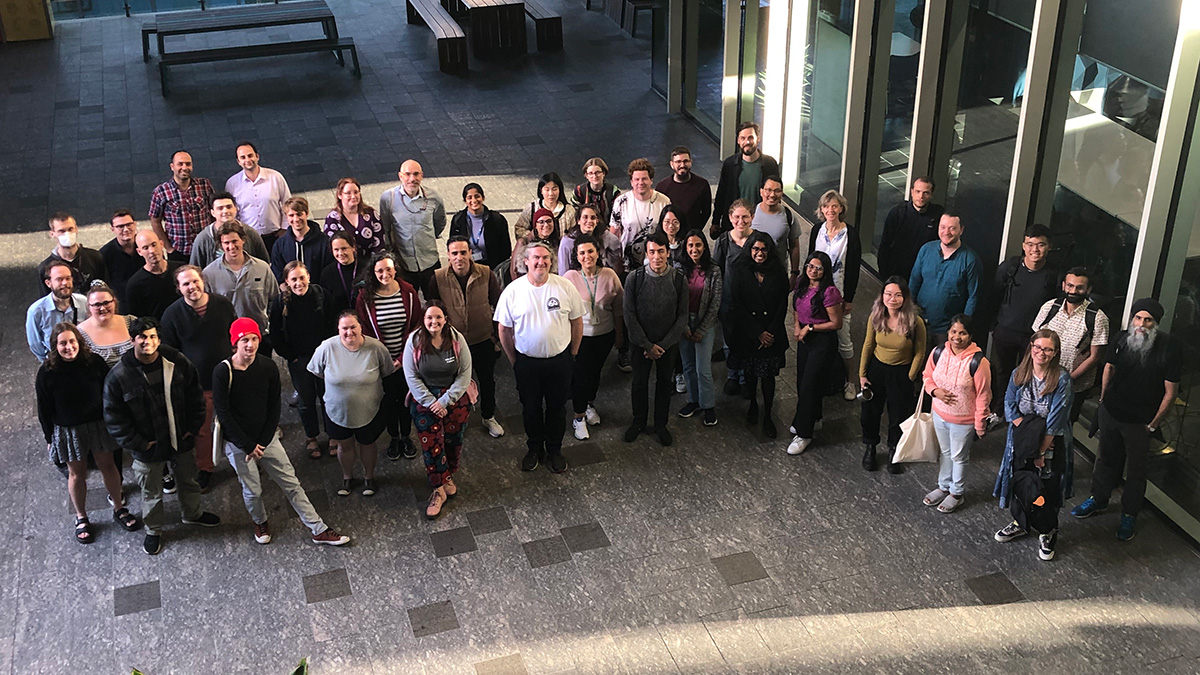 QUT Centre for Data Science (@qutdatascience) on Twitter photo We're proud to be hosting and co-sponsoring two events at <a href="/QUT/">QUT</a> this week -#AMSIWinterSchool2023 and #SMCdownunder. Today, they got together for some workshops - and a nice combined group shot!
<a href="/DiscoverAMSI/">Australian Mathematical Sciences Institute (AMSI)</a> <a href="/AustMS/">Australian Mathematical Society</a> We're proud to be hosting and co-sponsoring two events at <a href="/QUT/">QUT</a> this week -#AMSIWinterSchool2023 and #SMCdownunder. Today, they got together for some workshops - and a nice combined group shot!
<a href="/DiscoverAMSI/">Australian Mathematical Sciences Institute (AMSI)</a> <a href="/AustMS/">Australian Mathematical Society</a>