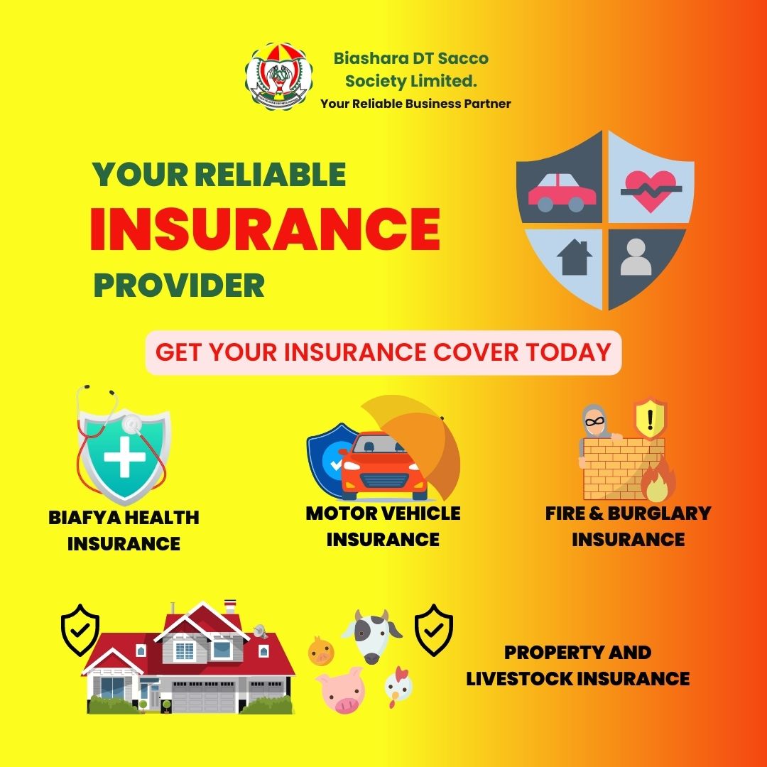 Insurance benefits for Biashara Members.

#insurance #insurancecover #propertyinsurance #personalinsurance #lifeinsurance #motorvehicleinsurance #fireinsurance #burglaryinsurance #healthinsurance #insuranceneeds #insurancepartner #getyourinsurance