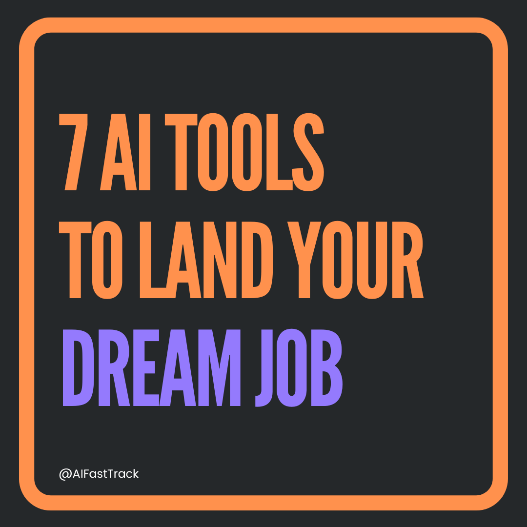 AIFastTrack's tweet photo. 7 Emerging AI Tools That Could Redefine job-hunting Forever!

I bet you don’t know these and are losing to your peers.

These tools and prompts feel almost like cheating the system! https://t.co/gL8EfsaTRs