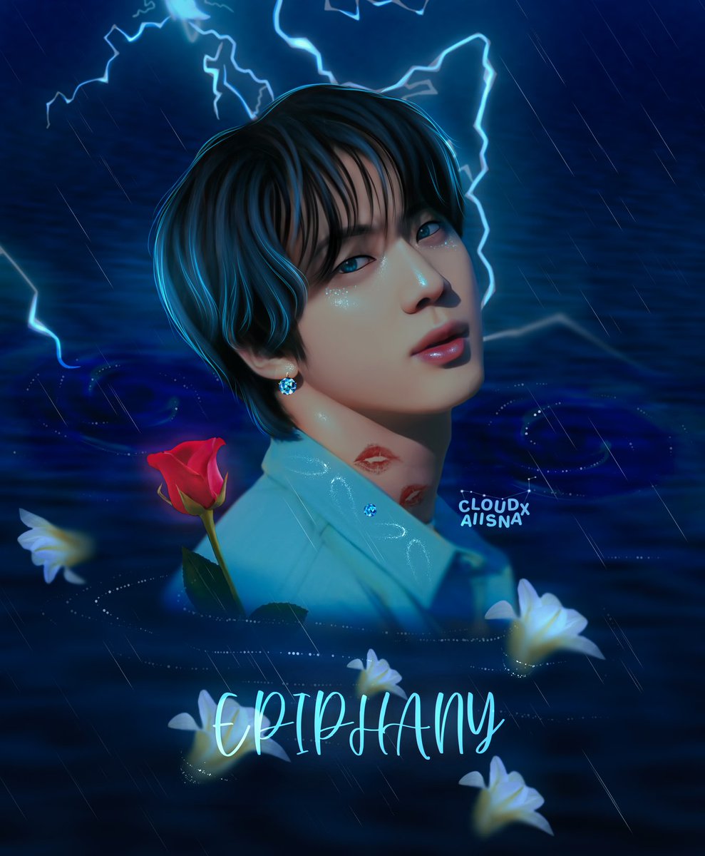 cloudxaiisna's tweet photo. Jin epiphany concept poster 💙🌹 
#jin #bts #jinbts #fyp #trending #epiphany #fanart #ibispaintx #poster #viral #tweet #btsjin #BTS10thAnniversary https://t.co/D2oZhu1LI9