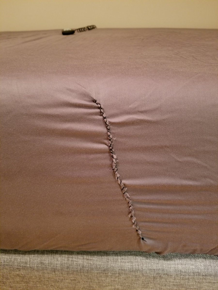 _Starfire_X's tweet image. My attempt at fixing the bedsheets, but I think my sewing skills need some work 🤔 .