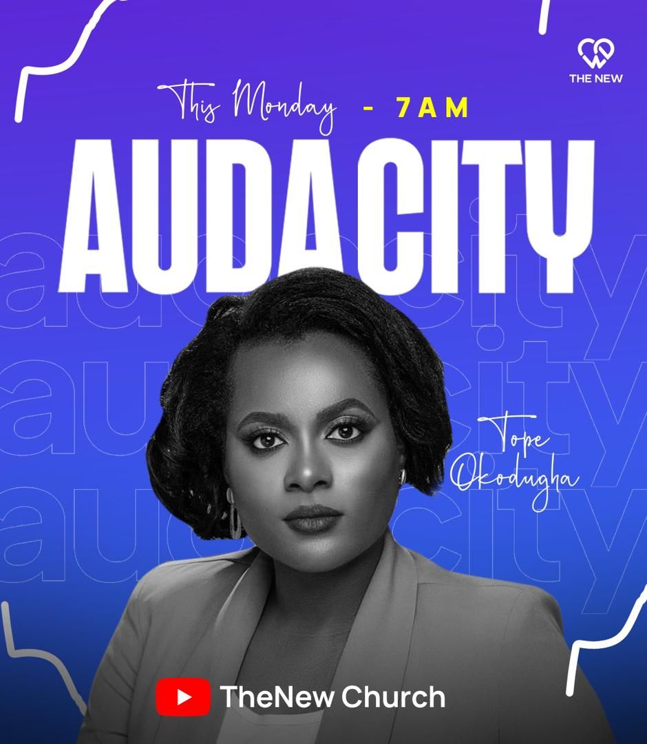 TheNew_ikeja's tweet photo. AUDACITY is our own starter pack for the week and today, we have our very own Pastor, @Tope_becky

Find this episode on our YouTube channel: https://t.co/dMZ1GJl6wA

#AudacityWithPS
#WeAreTheNew 
#ILoveThisChurch https://t.co/oa32UWVLQH