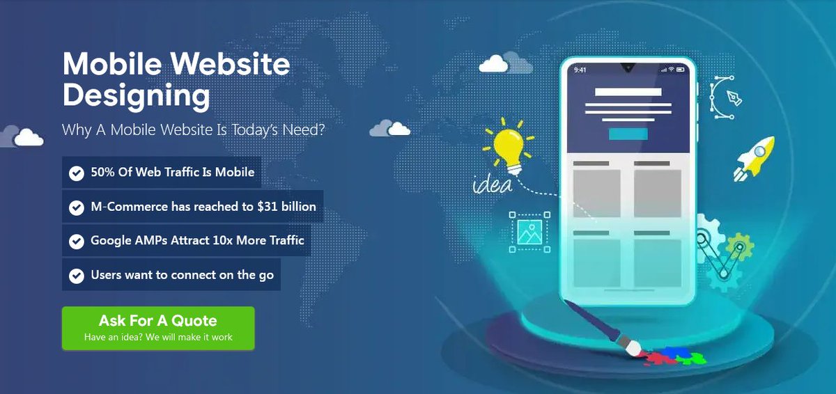 WEBLINKIndia's tweet photo. Mobile Websites Designing
50% Of Web Traffic Is Mobile
Google AMPs Attract 10x More Traffic
https://t.co/3yqVpiULMa
#WeblinkIndia #Weblink #webcontent #webdesign #webdevelopment #erp #software #dedicatedservers #webhosting #ecommerce #websitehosting #mobilewebdesigning #mobile https://t.co/6OVkxEwMFd