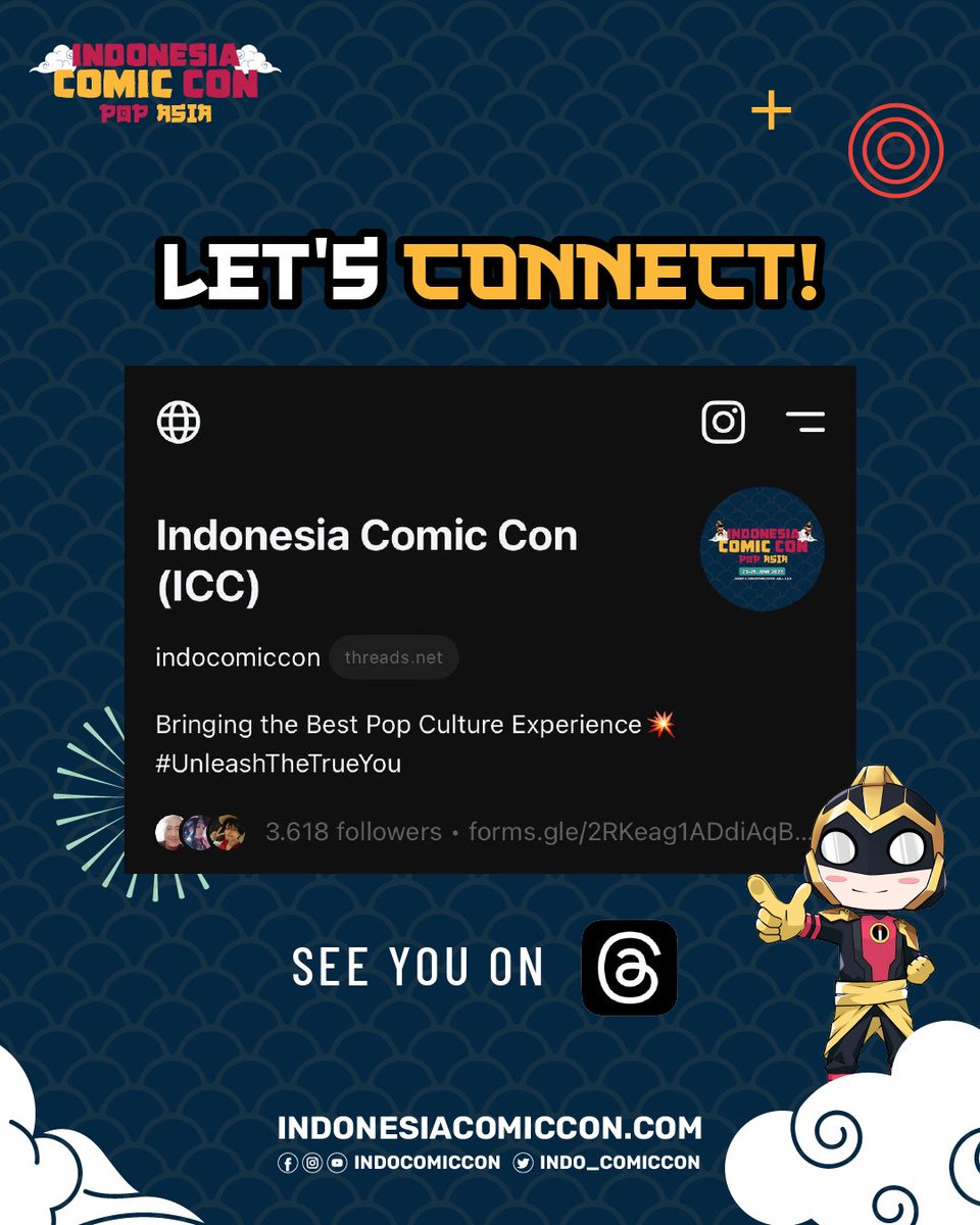 LET'S CONNECT EVERYONE! #indocomiccon