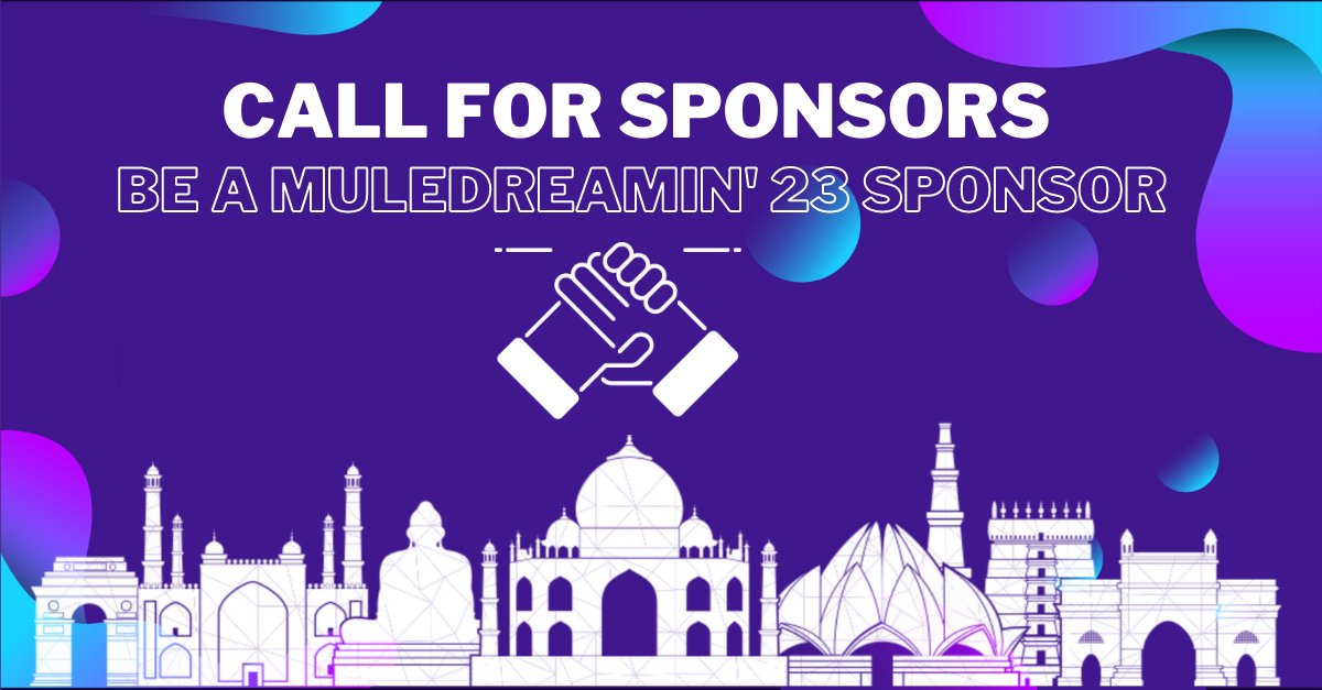 Call for Sponsors 📢

📣 Calling all industry leaders, innovators, and <a href="/MuleSoft/">MuleSoft</a> enthusiasts! 

Be a part of <a href="/muledreamin/">Mule Dreamin</a>'23, the highly anticipated inaugural event of this global gathering.

Check out muledreamin.com for more info: 

#MuleDreamin23 #MulesoftCommunity