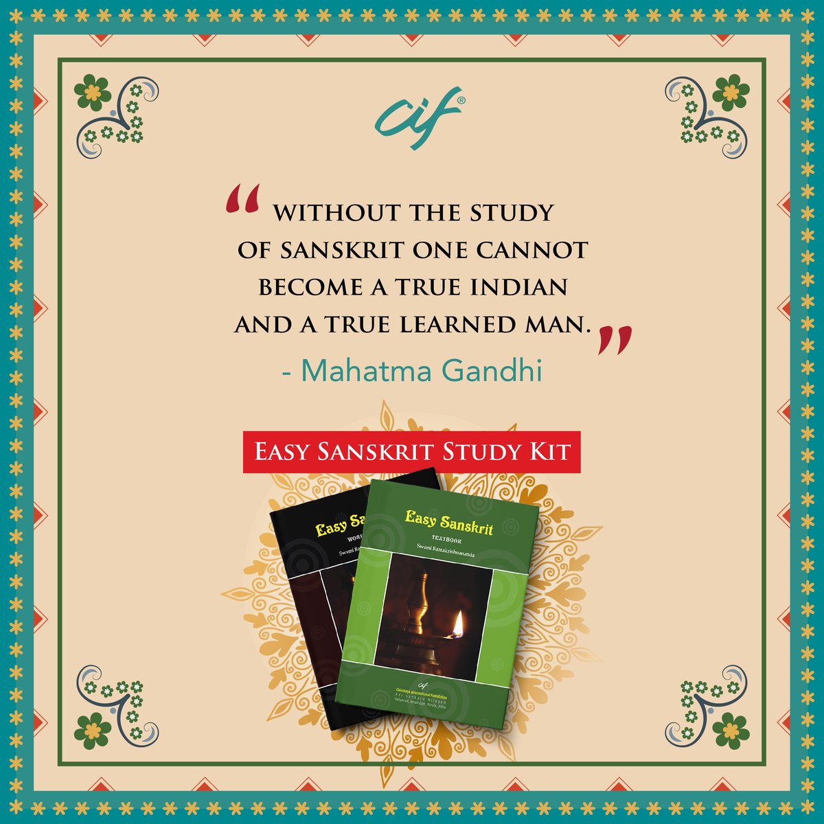 ciftweets's tweet photo. Luminaries and leaders from every field agree- Sanskrit is the lifeblood of the nation. https://t.co/kuuMPRJLOC
#ChinmayaInternationalFoundation #CIF #Publications #CIFKochi #AncientIndianKnowledge #CIFPublications #LearnSanskrit #EasySanskrit #Sanskrit #SanskritLanguage https://t.co/pAVafFnP3C